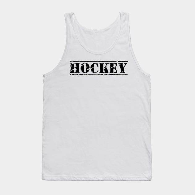 HOCKEY BOLD ENFORCER TEXT Tank Top by HOCKEYBUBBLE